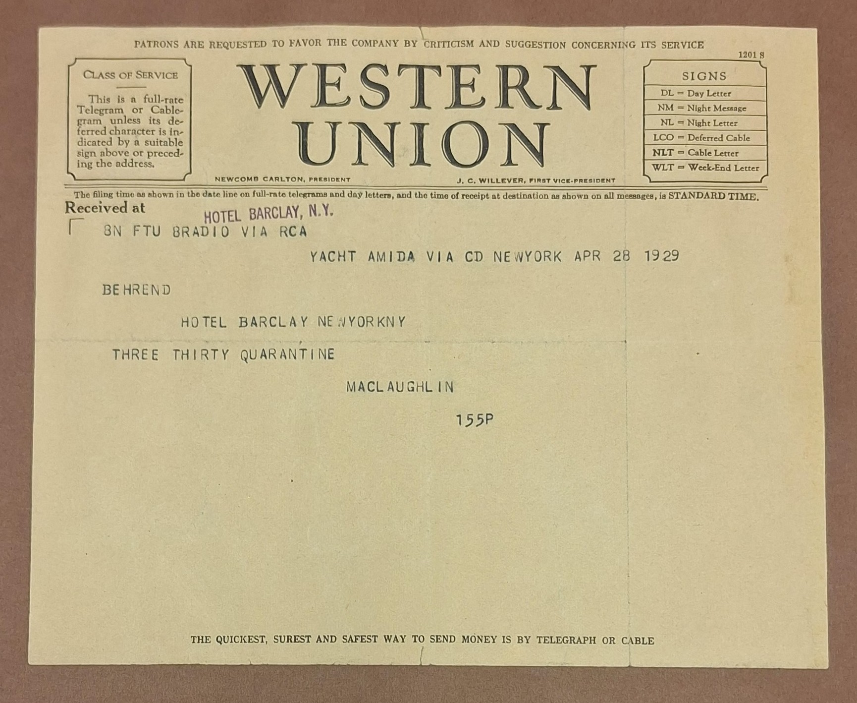 telegram 19