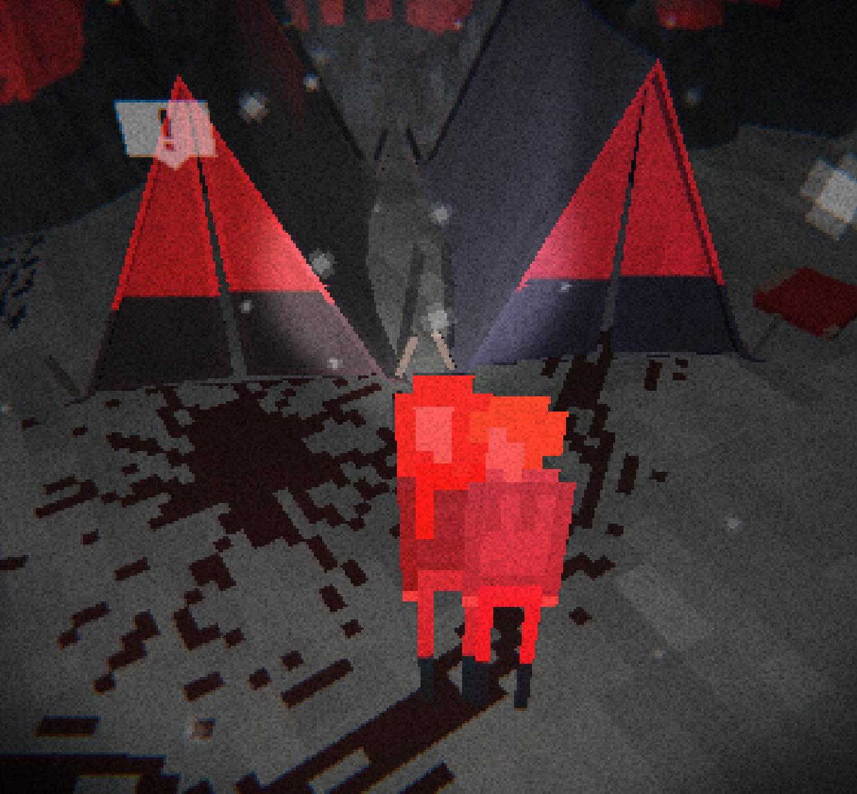 This is an image of a camp that previous hikers stayed at