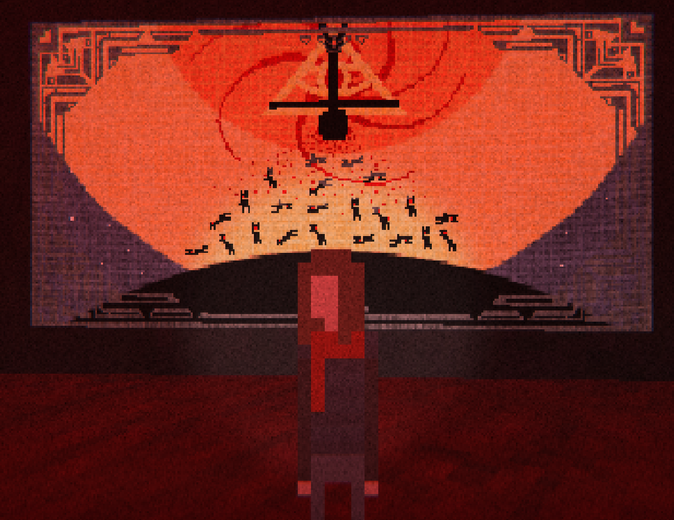 This is an image of one of the paintings explaing the lore